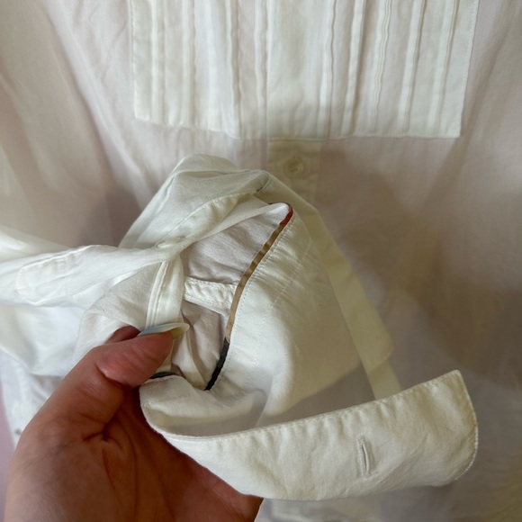 Burberry White Button Down Shirt Size Small - Picture 8 of 11